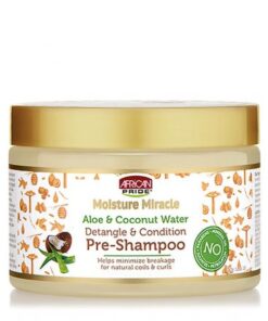 African Pride - Moisture Miracle Aloe & Coconut Water Pre-Shampoo (12oz)