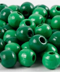 Lyrica Hair Bead Round - Green