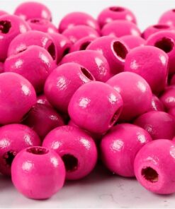 Lyrica Hair Bead Round - Red