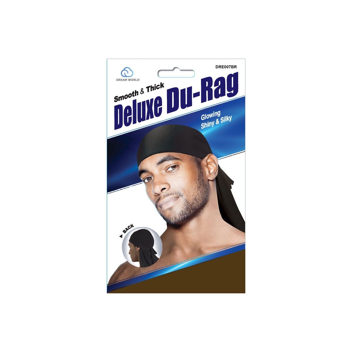 Profyle Dru Rag Dream World Deluxe Dur-Rag DRE007BR brouwn - CoolCurl