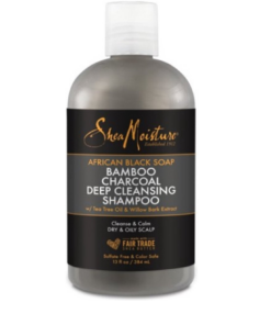 Shea Moisture African Black Soap Bamboo Charcoal Shampoo 13oz