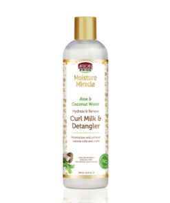 African Pride Moisture Miracle Aloe & Coconut Water Curl Milk & Detangler 12oz