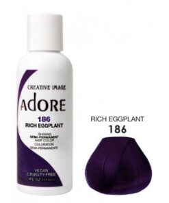 Adore Semi Permanent Hair Color 186 - Rich Eggplant 118 ml