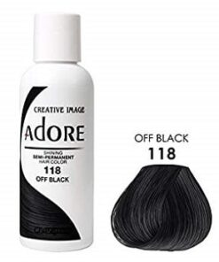 Adore Semi Permanent Hair Color 118 OFF Black 118ml