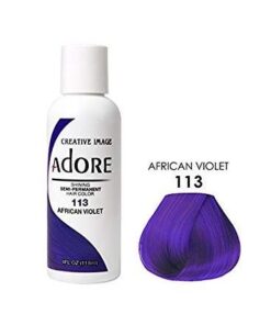 Adore Semi Permanent Hair Color 113 - African Violet 118 ml