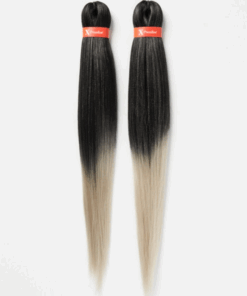 X-Pression pre stitched braid # T1B/Silver