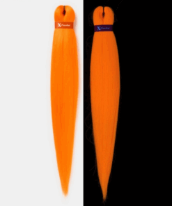 X-Pression pre stretched braid # UV-Orange