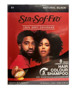 SSF Shampoo hair color Natural Black 01 25ml.