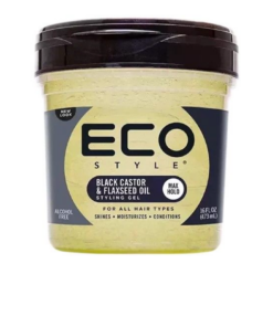 ECO Style Max Hold Black Castor Oil Styling Gel 473ml