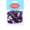 H-Toolz Transparent Dark Purple Beads 12x100pcs
