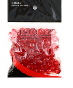 H-Toolz Transparent Red Beads 12x100pcs